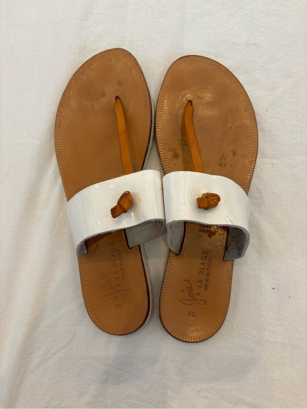 Joie A La Plage Made in Italy Leather Thong Sandals